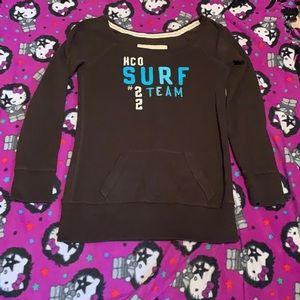 Hollister size M long off shoulder sweat shirt